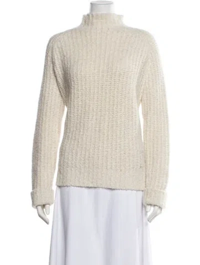 Pre-owned Akris Cashmere Turtleneck Sweater In Neutral