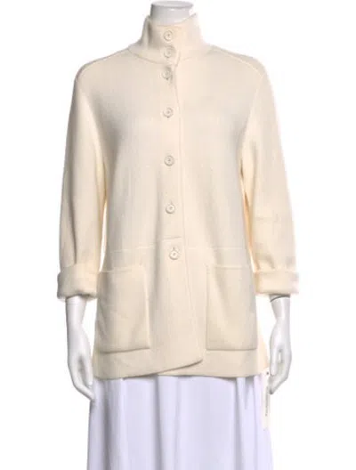 Pre-owned Akris Cashmere Turtleneck Sweater In Neutrals