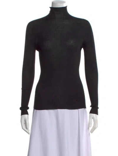 Pre-owned Akris Cashmere Turtleneck Sweater W/ Tags In Black