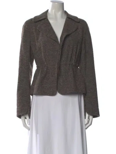 Pre-owned Akris Cashmere V-neck Sweater In Gray