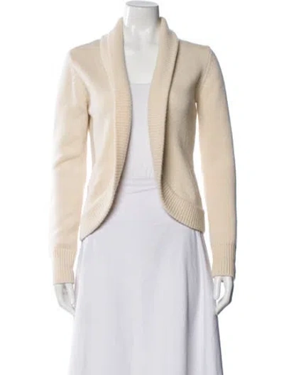 Pre-owned Akris Cashmere V-neck Sweater In Neutral