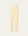Akris Chris Crepe Tapered-leg Ankle Trousers In Neutral