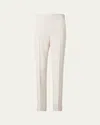 Akris Chris Crepe Tapered-leg Cuffed Pants