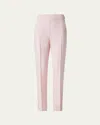 Akris Chris Crepe Tapered-leg Cuffed Pants In Pale Pink