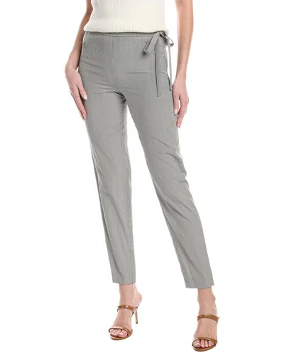 Akris Christian Silk Pant In Gray