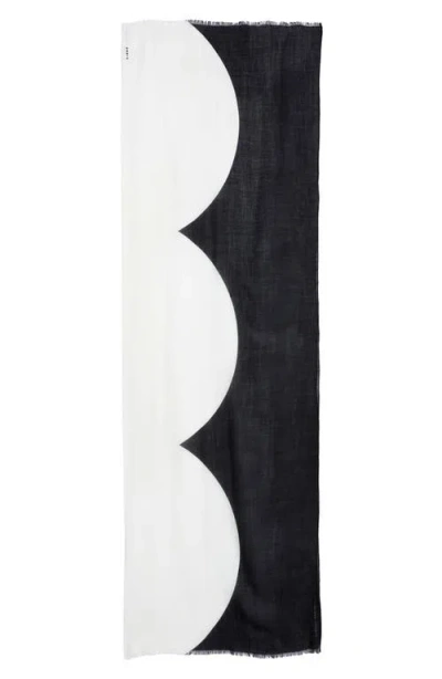 Akris Cloud Cashmere Fringe Scarf In Multi