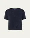 Akris Cloud Cashmere Knit Pullover Top In Charcoal