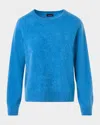 Akris Cloud Brushed Cashmere Sweater In Blue