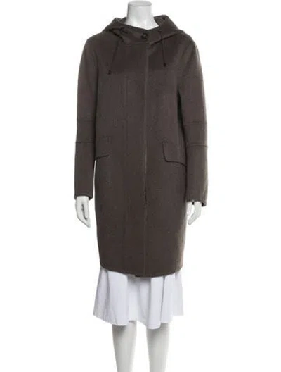 Pre-owned Akris Coat In Brown