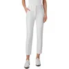 Akris Connor Cotton-silk Slim-leg Ankle Pants In Ecru