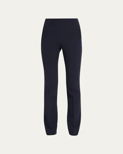 Akris Constance Double-face Wool Pants In Navy