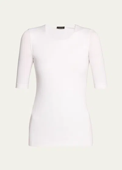 Akris Cotton Jersey T-shirt In White