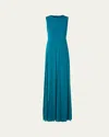 Akris Crepe Ribbon Skirt Gown