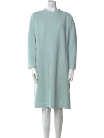 Pre-owned Akris Crew Neck Knee-length Dress In Multi