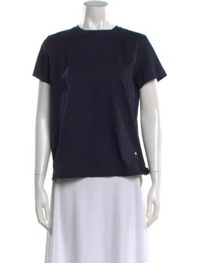 Pre-owned Akris Crew Neck Short Sleeve T-shirt In Blue