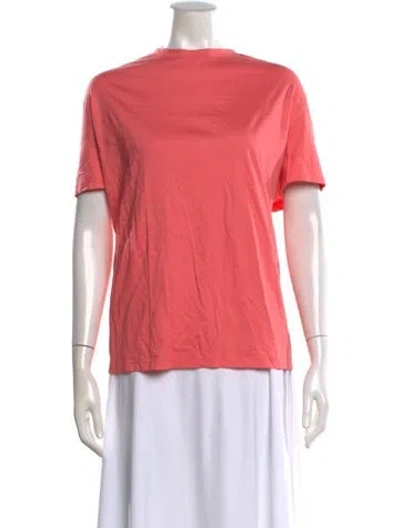 Pre-owned Akris Crew Neck Short Sleeve T-shirt In Pink