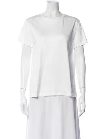 Pre-owned Akris Crew Neck Short Sleeve T-shirt In White