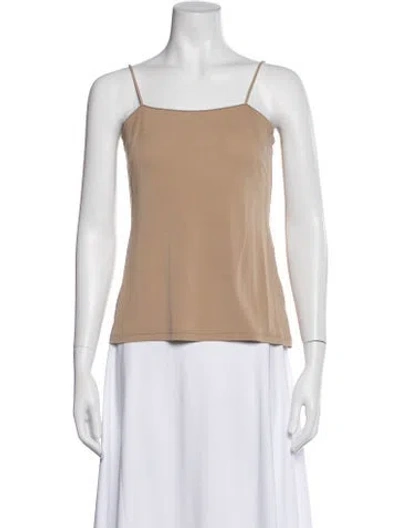 Pre-owned Akris Crew Neck Sleeveless Top In Neutral