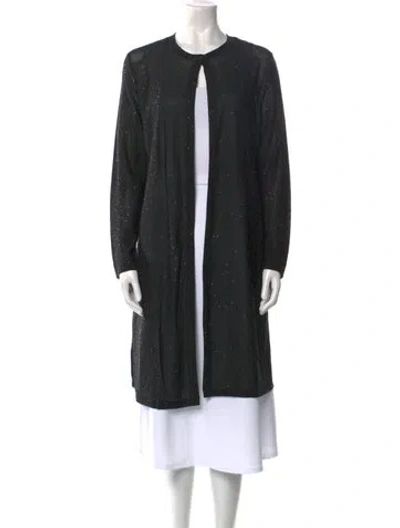 Pre-owned Akris Crew Neck Sweater In Black