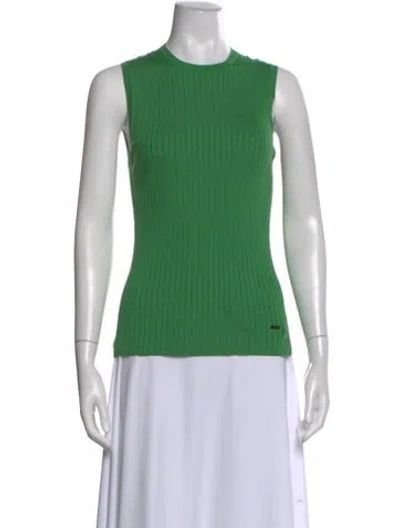 Pre-owned Akris Crew Neck Sweater In Green