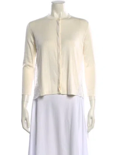 Pre-owned Akris Crew Neck Sweater In Neutral