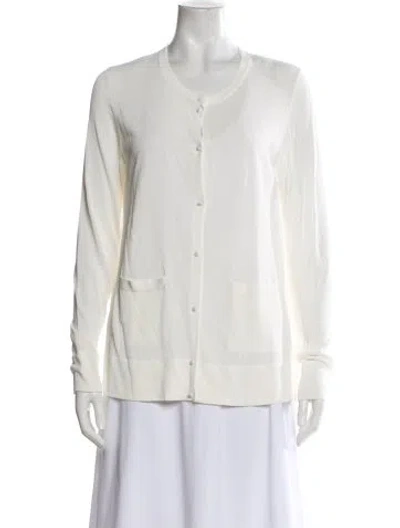 Pre-owned Akris Crew Neck Sweater In Neutral