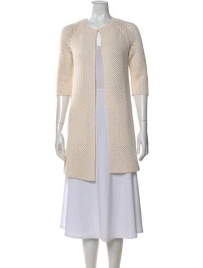 Pre-owned Akris Crew Neck Sweater In Neutral