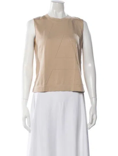 Pre-owned Akris Crew Neck Sweater In Neutral