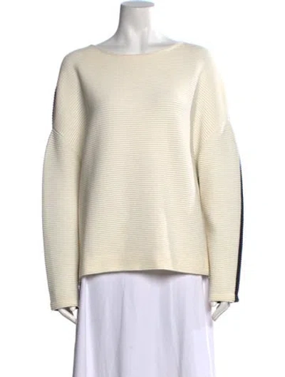 Pre-owned Akris Crew Neck Sweater In Neutral