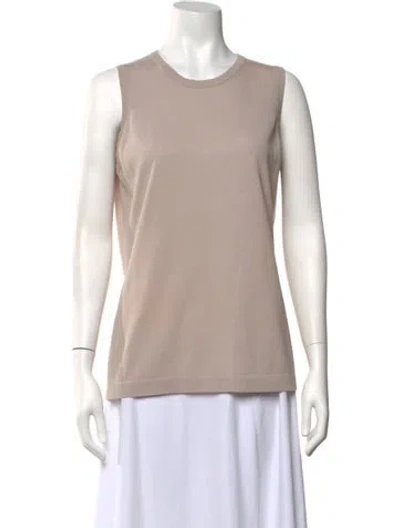 Pre-owned Akris Crew Neck Sweater In Neutrals