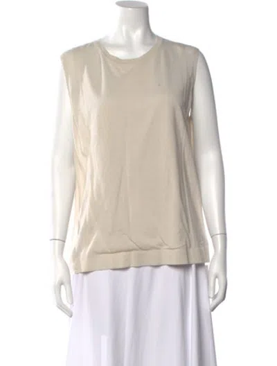 Pre-owned Akris Crew Neck Sweater In Neutrals