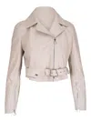 Akris Cropped Leather Jacket
