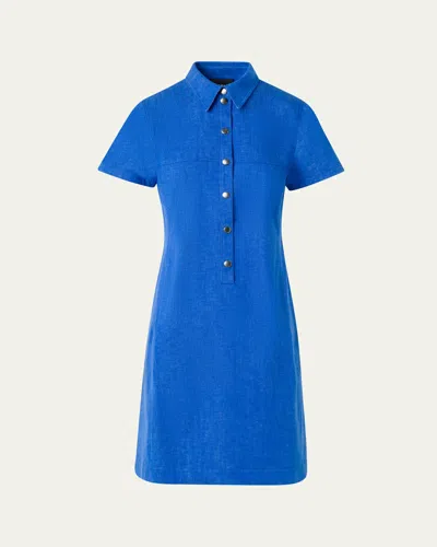 Akris Denim Polo Dress
