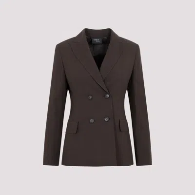 Akris Dark Brown Double Breasted Blazer