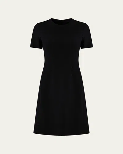 Akris Double-face A-line Dress In Black