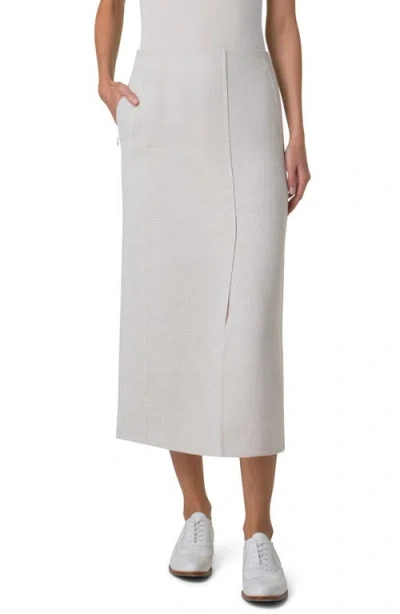 AKRIS AKRIS DOUBLE FACE LINEN BLEND PENCIL SKIRT