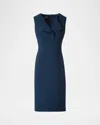 Akris Double-face Wool Crepe Sheath Dress