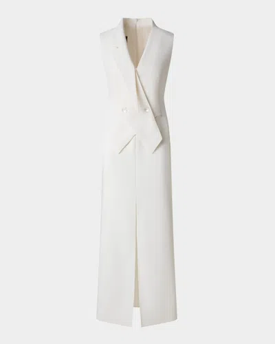AKRIS DOUBLE-FACE WOOL MIDI SHEATH DRESS