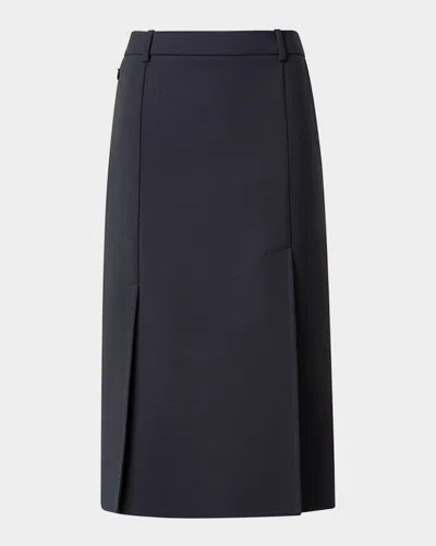Akris Double-face Wool Pencil Skirt