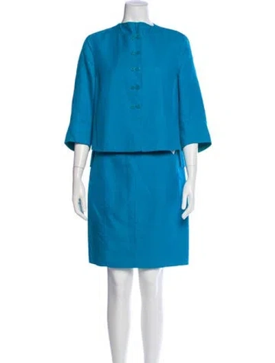 Pre-owned Akris Dress Set In Blue