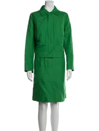 Pre-owned Akris Dress Set In Green
