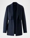 Akris Duo Cashmere Double-face Wrap Coat With Detachable Bolero In Multi