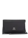 Akris Mini Anouk Envelope Leather Crossbody Bag In Black