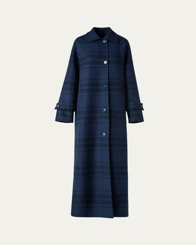 Akris Estelle Double-face Wool Maxi Coat