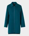 Akris Fabiola Double-face Cashmere Coat In Gray