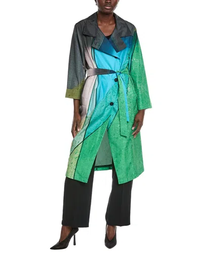 Akris Fama Midi Shirtdress In Blue