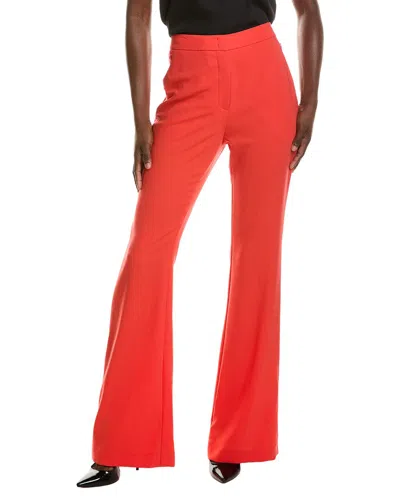 Akris Farida Wool-blend Pant In Orange