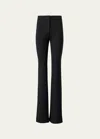 Akris Faris Techno Neoprene Bootcut Pants In Black
