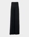 Akris Fellia Silk Pants In Black
