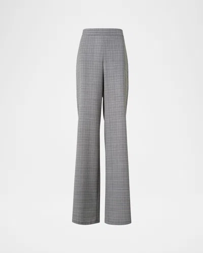 AKRIS FILIBERT PRINCE OF WALES CHECK COOL WOOL PANTS
